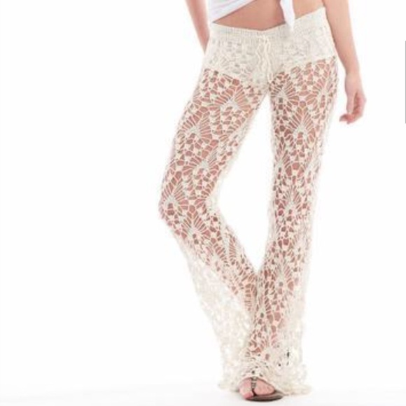 Anna Kosturova Pants - Anna Kosturova Emma Bell Crochet  Pants size M